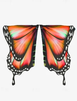 Vibrant Butterfly Wings Costume for Women - Colorful Party Accessory for Halloween, Cosplay, and Festivals