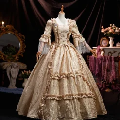 Victorian Dress for Women Rococo Ball Gown Princess Maria Antonietta Rococo Victorian Renaissance Vacation Dress
