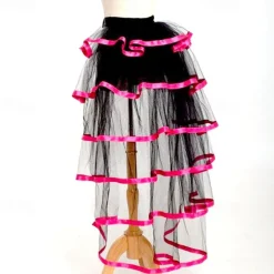 Victorian Steampunk Tie-on Bustle Skirt Tutu Belt Lace Underskirt 90cm length Halloween Carnival Party Club
