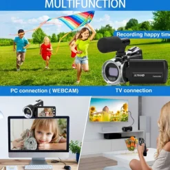 Video Camera Camcorder HD 4K 48MP Video Recorder Camera Vlogging Camera DV Camcorders Video Camera Digital Zoom