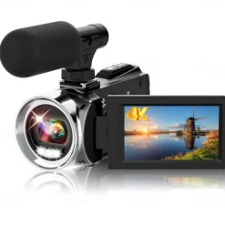 Video Camera Camcorder HD 4K 48MP Video Recorder Camera Vlogging Camera DV Camcorders Video Camera Digital Zoom
