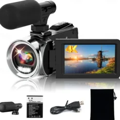 Video Camera Camcorder HD 4K 48MP Video Recorder Camera Vlogging Camera DV Camcorders Video Camera Digital Zoom