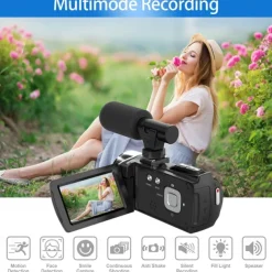 Video Camera Camcorder HD 4K 48MP Video Recorder Camera Vlogging Camera DV Camcorders Video Camera Digital Zoom
