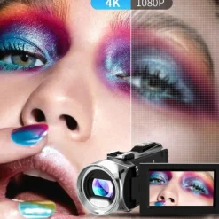 Video Camera Camcorder HD 4K 48MP Video Recorder Camera Vlogging Camera DV Camcorders Video Camera Digital Zoom