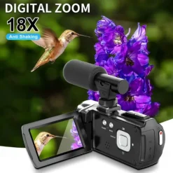 Video Camera Camcorder HD 4K 48MP Video Recorder Camera Vlogging Camera DV Camcorders Video Camera Digital Zoom