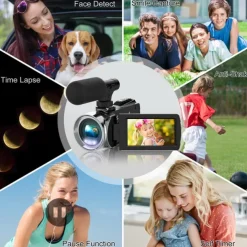 Video Camera Camcorder HD 4K 48MP Video Recorder Camera Vlogging Camera DV Camcorders Video Camera Digital Zoom