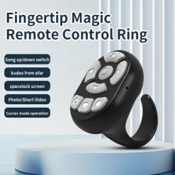 Video mini ring BT remote control shutter for Tiktok Youtube wireless page turner selfie remote controller for Android App