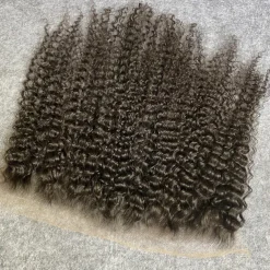 Vietnamese Hair 13*6 Closure Curly / Loose Wave Free Part Swiss Lace Remy Human Hair Women's with Baby Hair / Classic / Natural Hairline Daily Wear