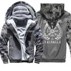 Vikings valhalla Hoodie Anime Outerwear Anime Graphic For Couple's Men's Women's Adults' Hot Stamping Casual Daily
