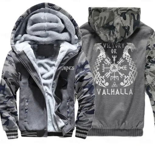 Vikings valhalla Hoodie Anime Outerwear Anime Graphic For Couple's Men's Women's Adults' Hot Stamping Casual Daily
