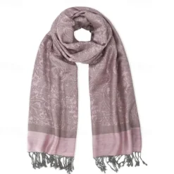 vimate Silky Paisley Pashmina Shawl Scarf-Women's Soft Double-side Jacquard Pashminas Wrap for Evening Dress Travel Shawl