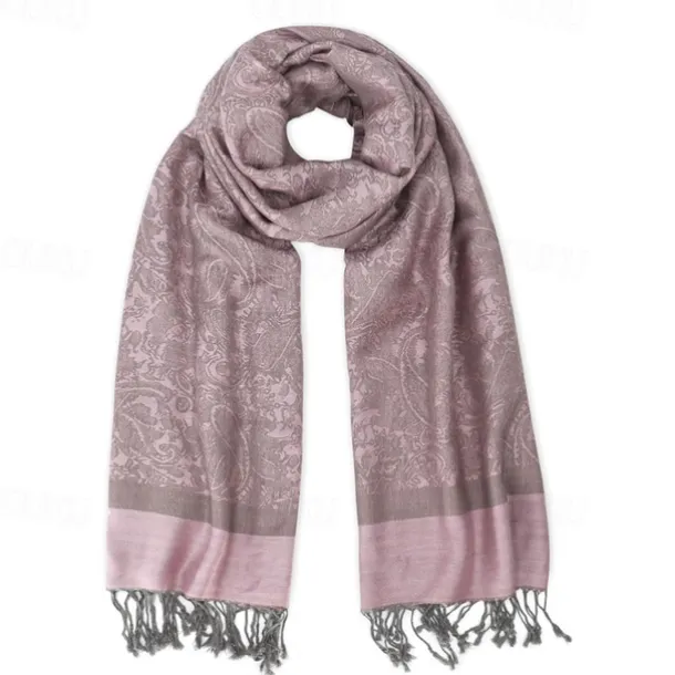 vimate Silky Paisley Pashmina Shawl Scarf-Women's Soft Double-side Jacquard Pashminas Wrap for Evening Dress Travel Shawl