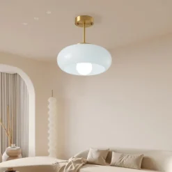 Vintage Ceiling Lights,Retro Glass Chandelier,Flush Mount Chandelier Light,Unique Brass Chandelier Dining