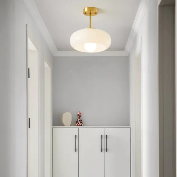 Vintage Ceiling Lights,Retro Glass Chandelier,Flush Mount Chandelier Light,Unique Brass Chandelier Dining