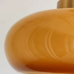 Vintage Ceiling Lights,Retro Glass Chandelier,Flush Mount Chandelier Light,Unique Brass Chandelier Dining