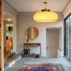 Vintage Ceiling Lights,Retro Glass Chandelier,Flush Mount Chandelier Light,Unique Brass Chandelier Dining