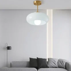 Vintage Ceiling Lights,Retro Glass Chandelier,Flush Mount Chandelier Light,Unique Brass Chandelier Dining