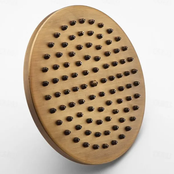 Vintage Concealed Shower Faucet Combo Set 8" Shower Head, Shower System Mixer Rough In Valve Rainfall High Pressure Head with Drain, Wall Monted Tub and Shower Trim Kit Bathroom Bath