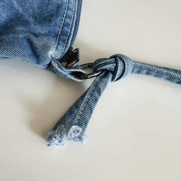 Vintage Denim Crossbody Bag – Casual Lightweight Shoulder Purse for Women, Trendy Everyday Messenger Bag