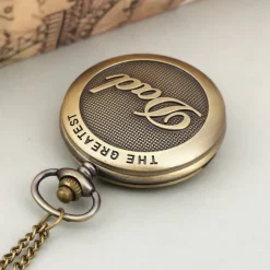 Vintage Pocket Watch The GREATEST Dad Engraved Quartz Pocket Watch Father's Day Gift