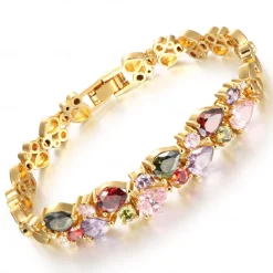 Vintage Style Heart Vintage Copper Bracelet Jewelry Golden For Wedding Party Street Gift