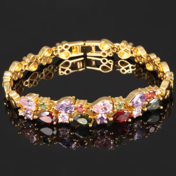 Vintage Style Heart Vintage Copper Bracelet Jewelry Golden For Wedding Party Street Gift