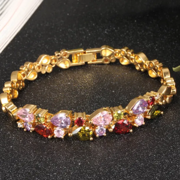 Vintage Style Heart Vintage Copper Bracelet Jewelry Golden For Wedding Party Street Gift