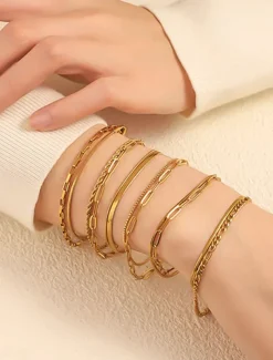 Vintage Style Totem Series Fashion Personalized Steel Bracelet Jewelry Golden / Golden 2 / Golden 3 For Holiday