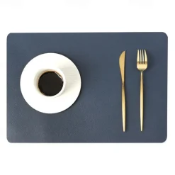 Vinyl Placemat Waterproof Pu Leather Heat Resistant Dining Table Place Table Plate Mat Xmas Decor Fall Kitchen Table Mats Indoor Outdoor