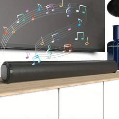 20W Bluetooth Speaker Compatible Home Surround SoundBar Enjoy Theater-Quality Audio for Your TV or PC