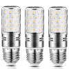 12W E14 E27 Led Candlestick Bulb AC85-265V Silver LED Corn Bulb Two-color Temperature Corn Lamp Equivalent to the Traditional 100 Watt 1400lm Led Chandelier Bulb