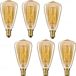 40W Edison Bulb Lamp E14 ST48 Dimmable Incandescent Vintage Edison Light Bulb 220-240V 4/6/10pcs