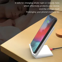 15W Fast Wireless Charger Qi Certified Wireless Charging Stand Compatible with iPhone 13/12/SE 2020/11/XS Max/XR/X Samsung Galaxy S22 S21 S20 S10 Note 20 and Qi Supported Phones