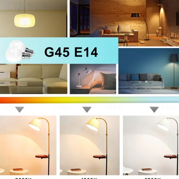 6W LED Globe Bulbs 10/12pcs 550 lm E14 G45 20 LED Beads SMD 2835 Warm White Cold White Natural White 220-240V