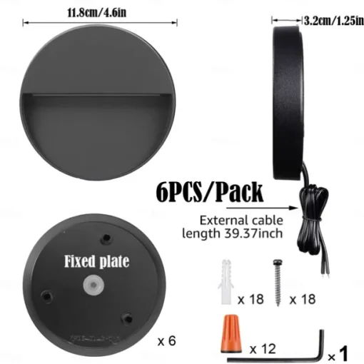 5W Outdoor Wall Light LED Waterproof IP65 Wall Lamp AC/D12V Safety Voltage Deck Lamp Bar Lamp Ladder Lamp Landscape Lamp Die Cast Aluminum 3000K Warm White Optional AC85-265V 2PCS 6PCS