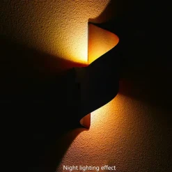 15W Outdoor Weatherproof Wall Light 10.9in Large Size Modern LED Wall Lamp Black Gold / White Gold Cast Aluminum Wall Wash Light for Porch Garden Corridor Balcony Landscape AC85-265V