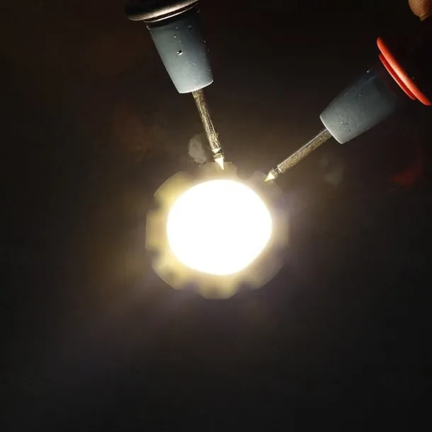 9W Round COB Led Chip Smart IC AC 220V for DIY Ceiling Light Downlight Spotlight Warm/Cold White (6 Pcs)