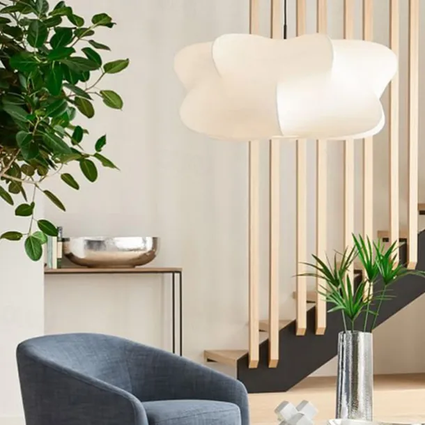 Wabi Sabi Ceiling Lamp Silk Hanging Lamp Ceiling Light for Living Pendant Lights Home Decorations Lustre Room 85-265V