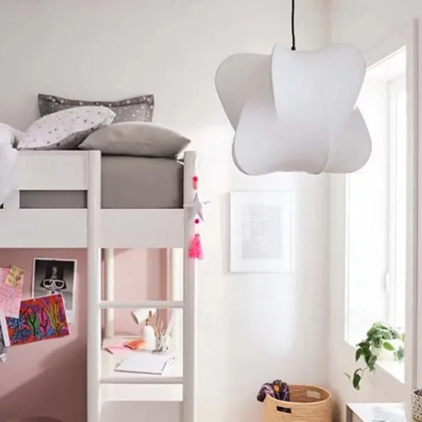 Wabi Sabi Ceiling Lamp Silk Hanging Lamp Ceiling Light for Living Pendant Lights Home Decorations Lustre Room 85-265V