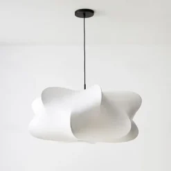 Wabi Sabi Ceiling Lamp Silk Hanging Lamp Ceiling Light for Living Pendant Lights Home Decorations Lustre Room 85-265V