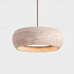 Wabi-Sabi Bedside Chandelier Cave Stone Restaurant Bar Vintage Creative Lamps Vestibule LED Pendant Light 20cm 110-240V