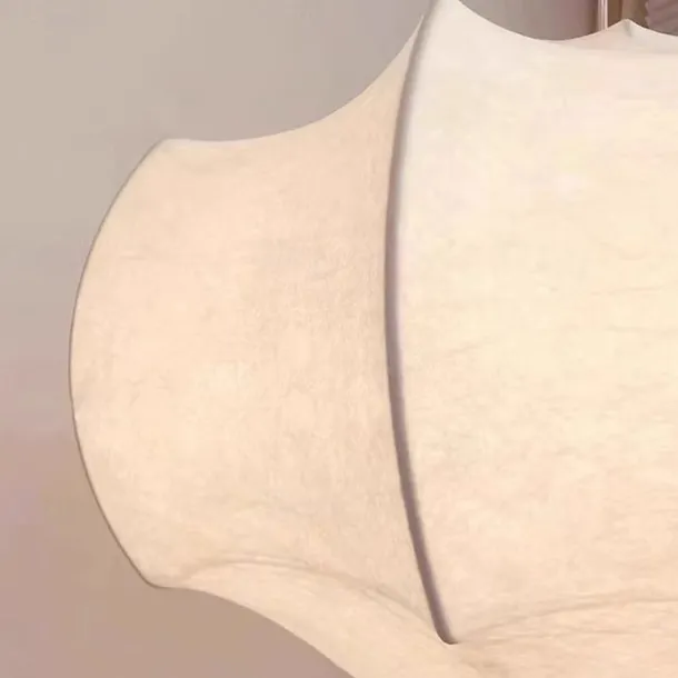 Wabi-sabi Style Silk Pendant Lamp Japanese Lantern Lamp Rustic Drop Ceiling Light Unique Design Hanging Light 85-265V