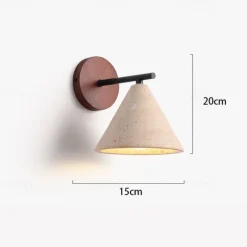 Wabi-Sabi Wall Sconce Yellow Travertine Natural Stone LED Lighting Fixture Indoor Lighting 85-265V