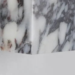 Wabi-Sabi Waterproof Natural Purple Marble Wall Lamp for Bedroom Hallway Entranceway