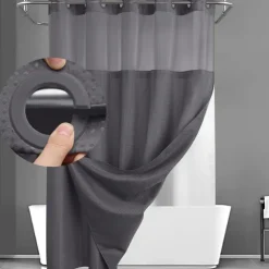 Waffle Weave Shower Curtain 180cm*180cm(70