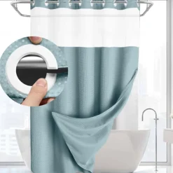 Waffle Weave Shower Curtain 180cm*180cm(70