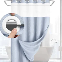 Waffle Weave Shower Curtain 180cm*180cm(70