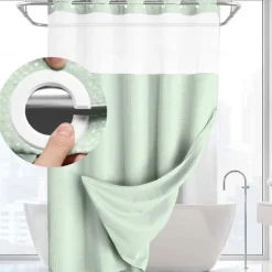 Waffle Weave Shower Curtain 180cm*180cm(70