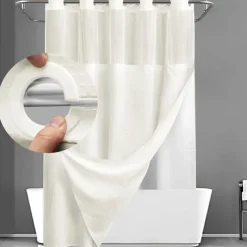 Waffle Weave Shower Curtain 180cm*180cm(70