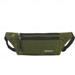 Waist Bag Men and Women Outdoor Sports Mobile Phone Waist Bag Nylon Waterproof Running Waist Bag Close-fitting Messenger Bag